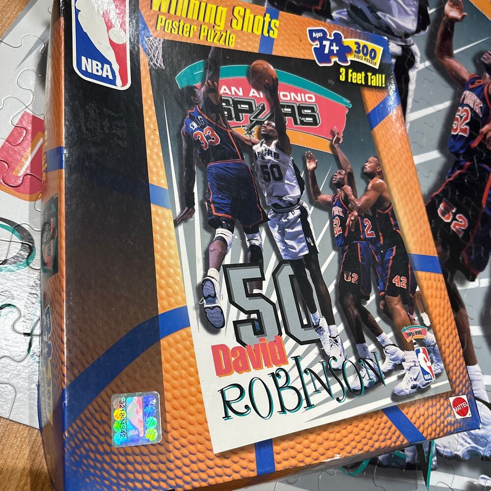 Vintage 90’s NBA Puzzle Poster David Robinson